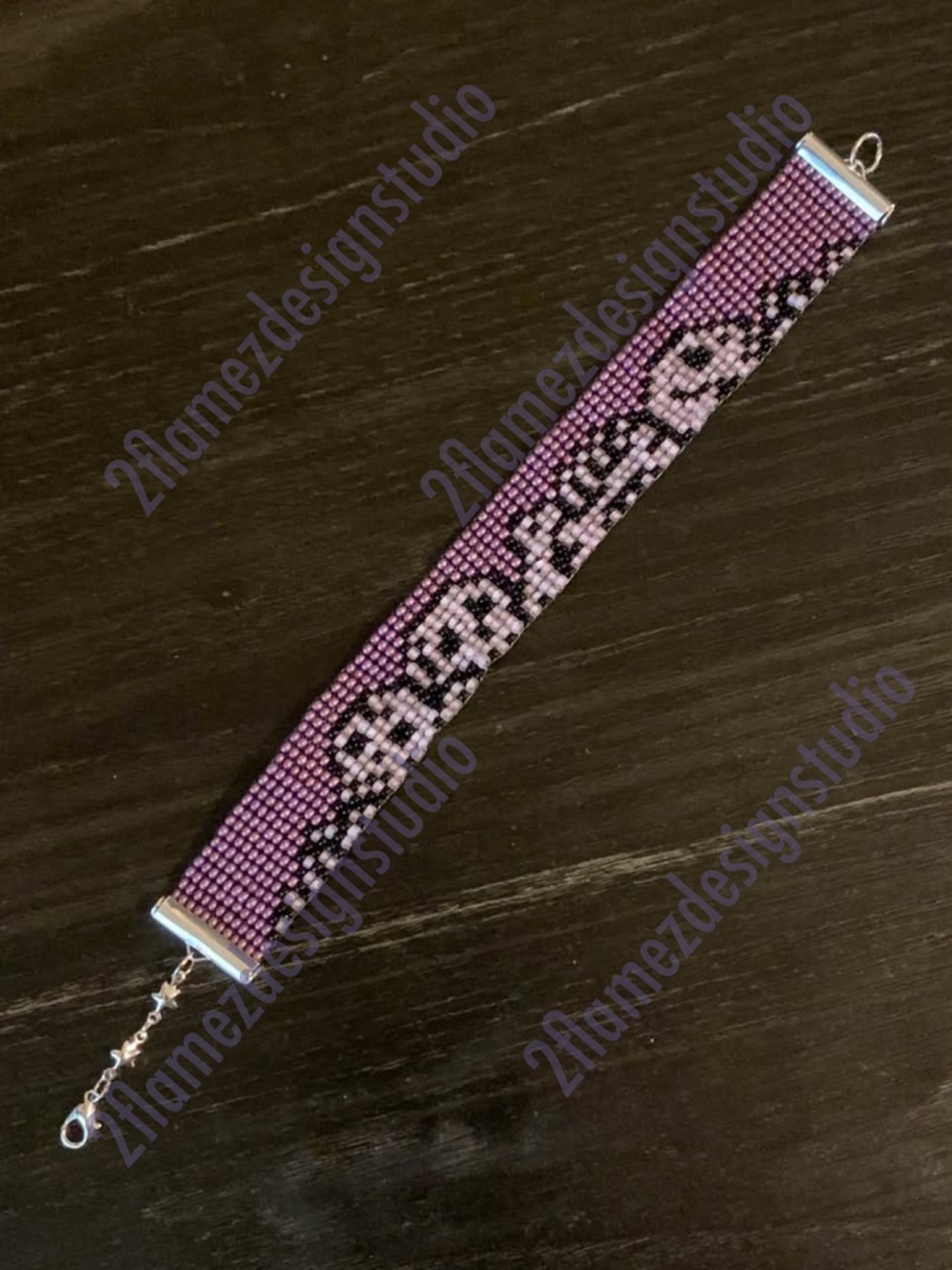 Glow-In-The-Dark ‘Skellie’ Seed Bead Bracelet